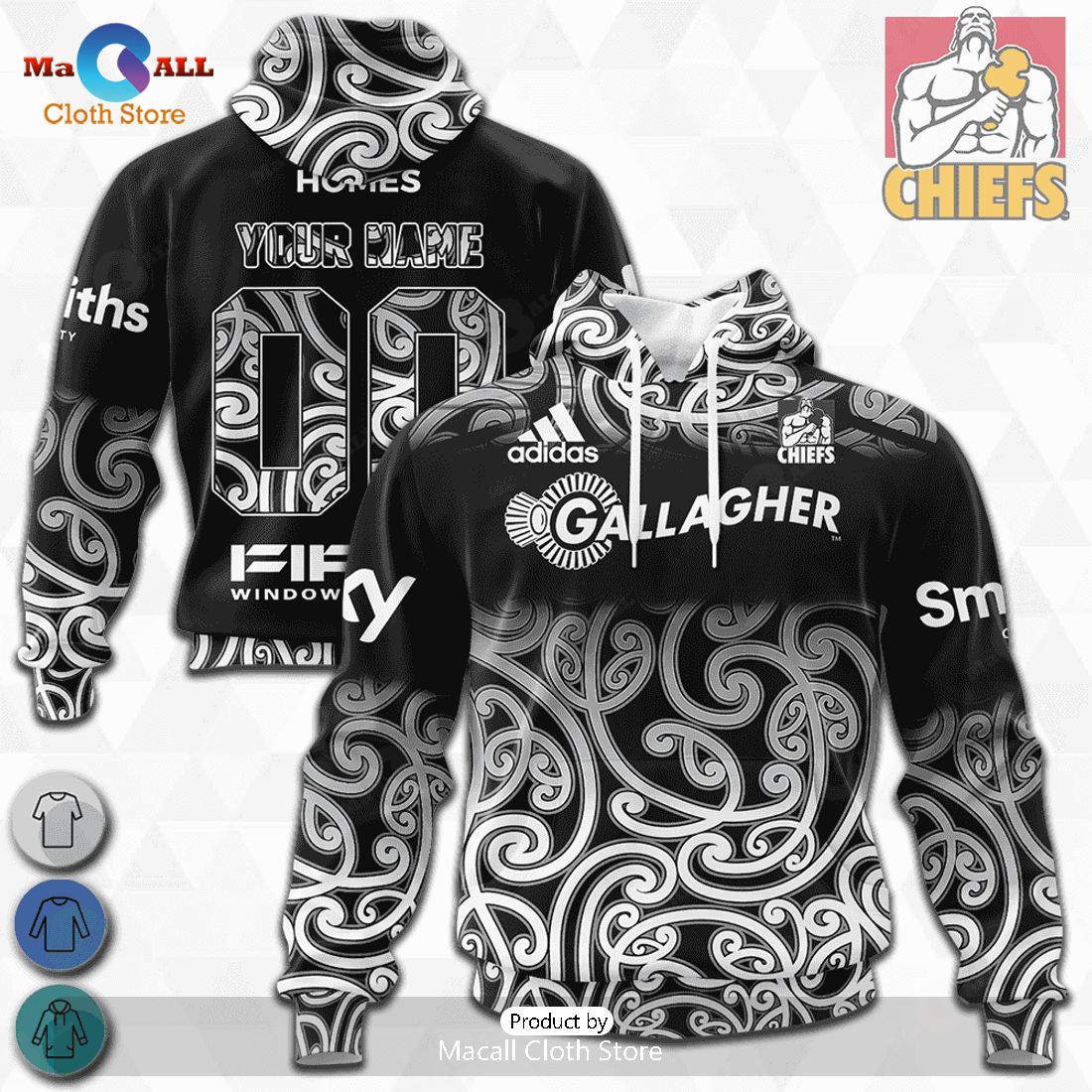 HOT Personalized Chiefs Deep Water Super Rugby 2023 Hoodie Sweatshirt 3D HOT Personalized Chiefs Deep Water Super Rugby 2023 Hoodie Sweatshirt 3D