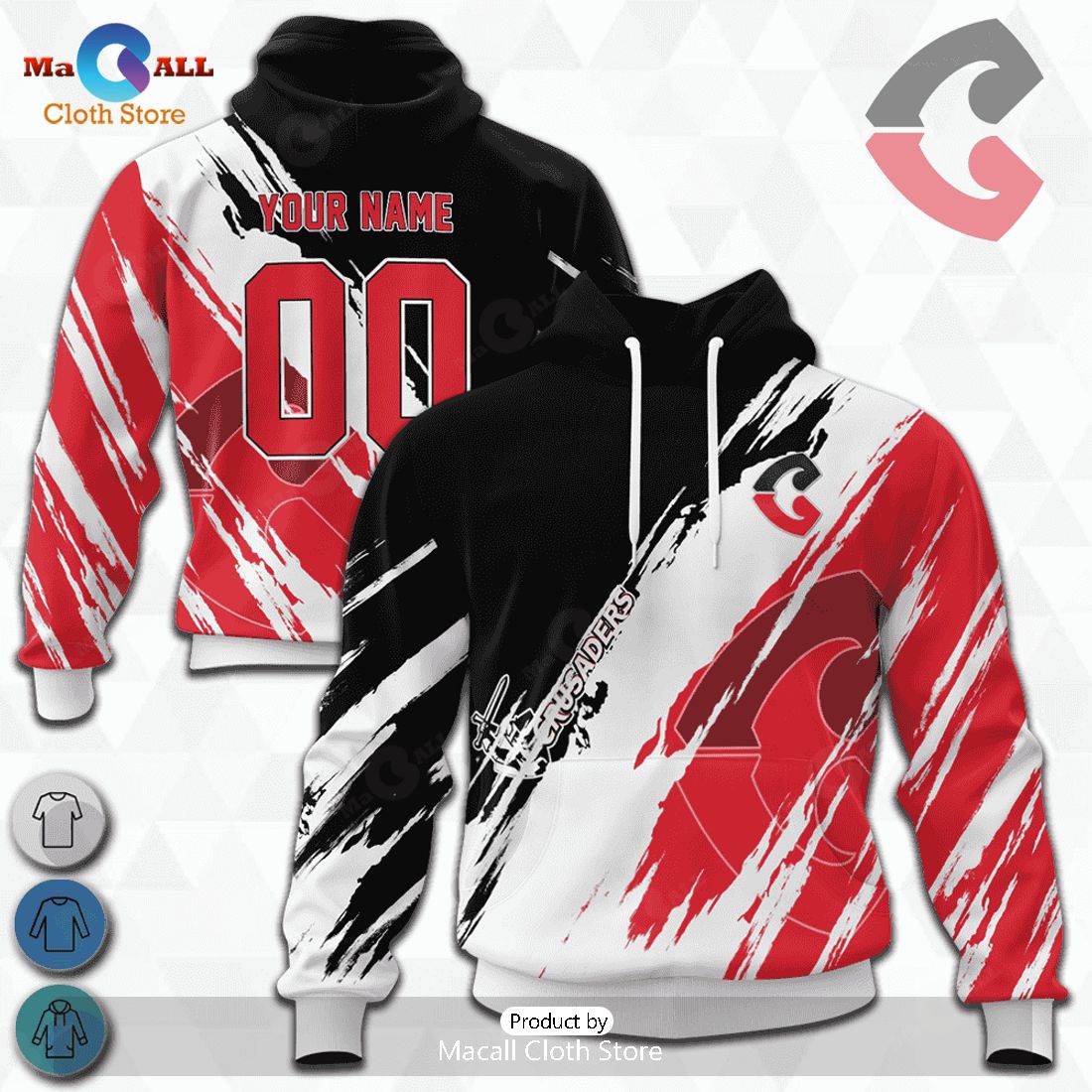 HOT Personalized Crusaders Brushed For Super Rugby 2023 Hoodie Sweatshirt 3D HOT Personalized Crusaders Brushed For Super Rugby 2023 Hoodie Sweatshirt 3D