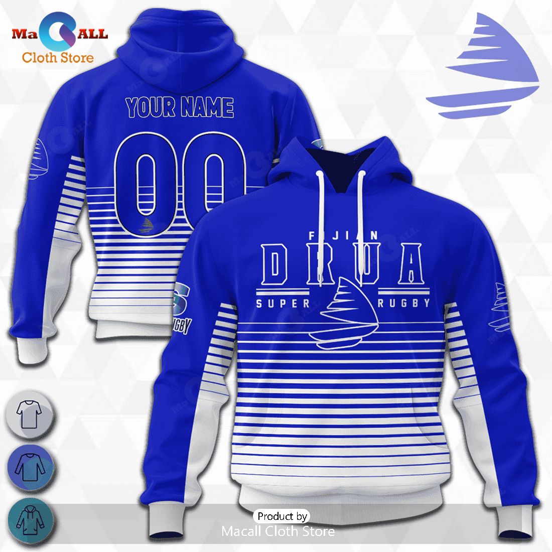 HOT Personalized Fijian Drua Game Time Super Rugby 2023 Hoodie Sweatshirt 3D
