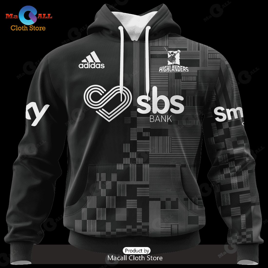 HOT Personalized Highlanders Deep Water Super Rugby 2023 Hoodie Sweatshirt 3D