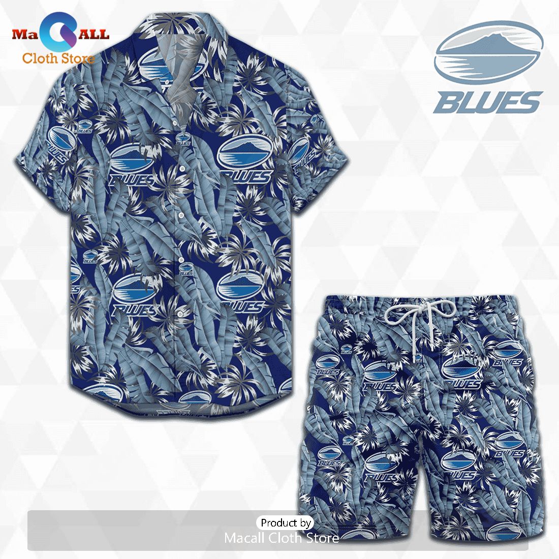 HOT Blues Hawaiian Shirt and Shorts Paradise Super Rugby 2023