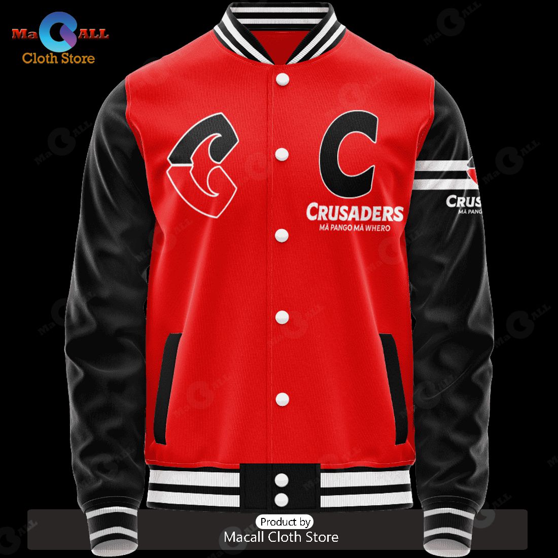 HOT Crusaders Vintage Logo Baseball Jacket Super Rugby 2023 Personalized