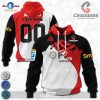 HOT Crusaders Super Rugby 2023 Home Jerseys v2 Personalized Hoodie Sweatshirt 3D