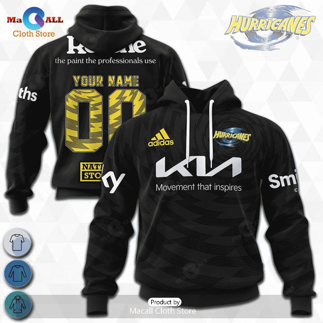 HOT Hurricanes Super Rugby 2023 Away Jerseys Personalized Hoodie Sweatshirt 3D HOT Hurricanes Super Rugby 2023 Away Jerseys Personalized Hoodie Sweatshirt 3D