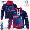 HOT Melbourne Rebels Super Rugby Neon Personalized Hoodie Sweatshirt 3D
