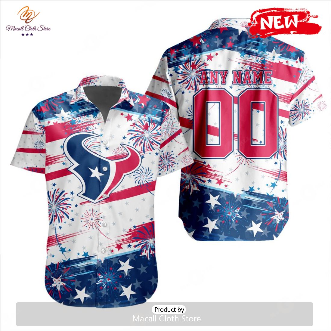 Personalized NFL Houston Texans Special Design For Independence Day 4th Of July Hawaiian Shirt Personalized NFL Houston Texans Special Design For Independence Day 4th Of July Hawaiian Shirt