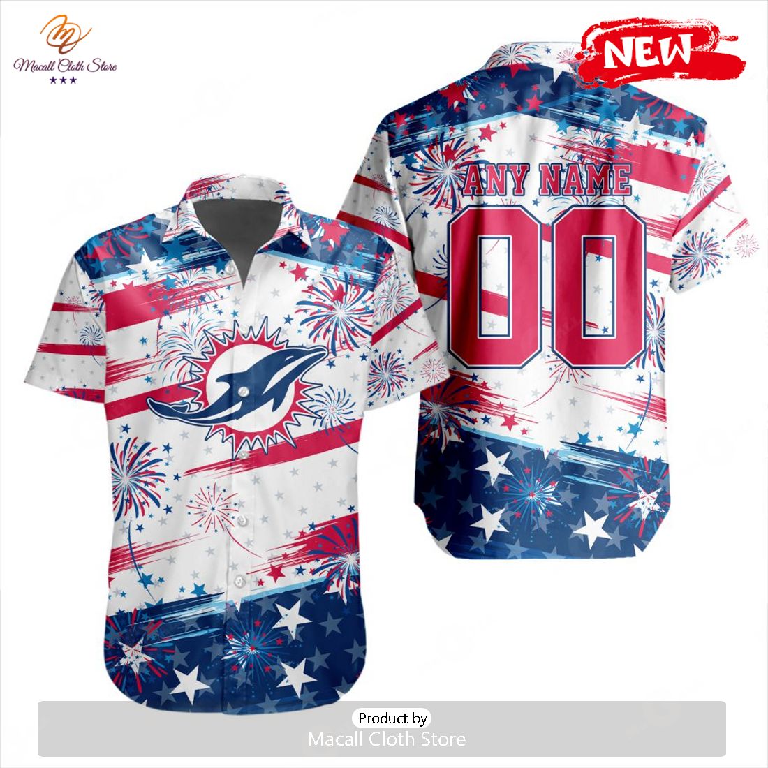 Personalized NFL Miami Dolphins Special Design For Independence Day 4th Of July Hawaiian Shirt Personalized NFL Miami Dolphins Special Design For Independence Day 4th Of July Hawaiian Shirt