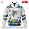 Personalized NFL Baltimore Ravens Special Autism Awareness Design Hoodie Sweatshirt 3D