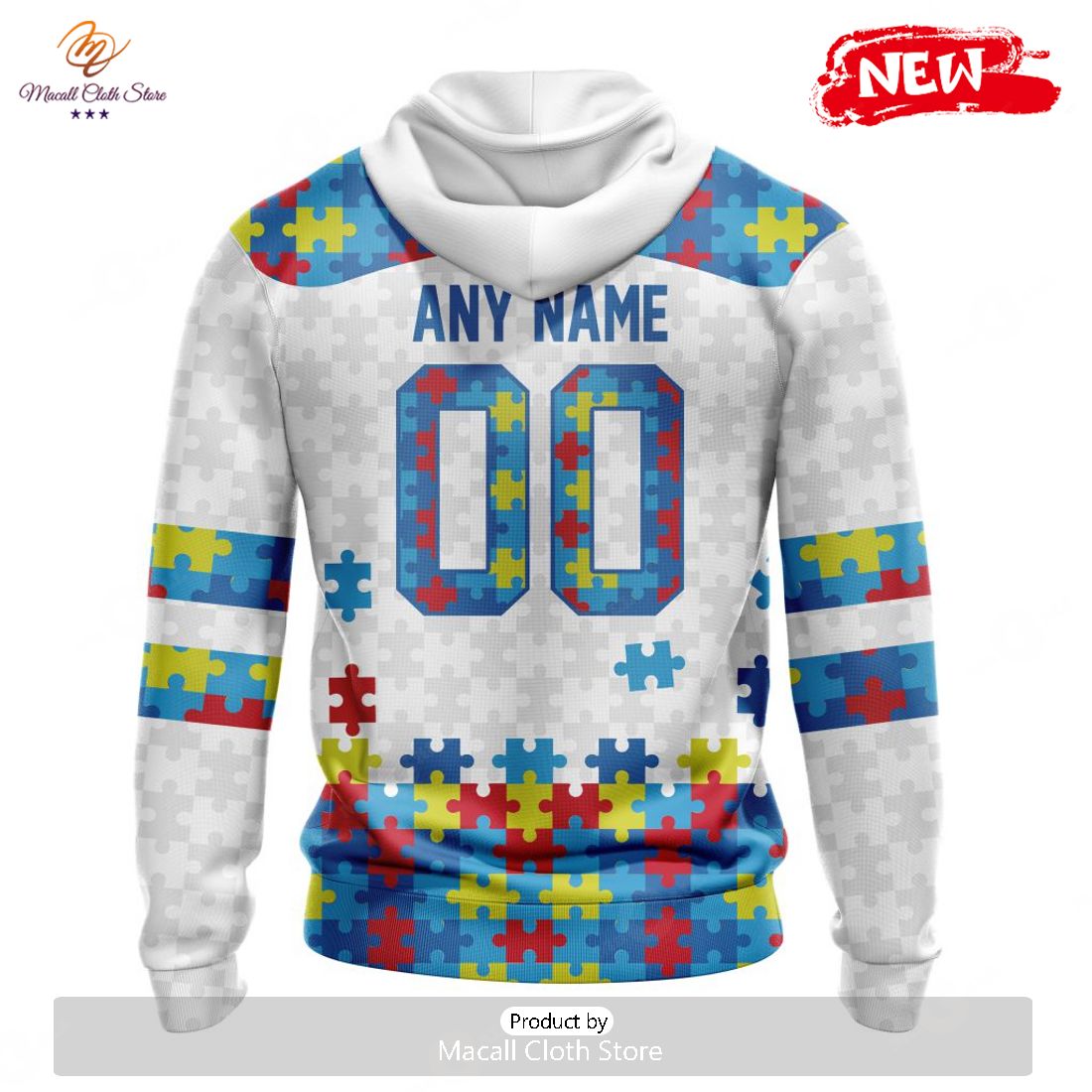 Persionalized NFL Kansas City Chiefs Special Autism Awareness Design Hoodie  - Torunstyle