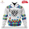 Personalized NFL Los Angeles Chargers Special Autism Awareness Design Hoodie Sweatshirt 3D
