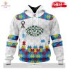 Personalized NFL New York Jets Special Autism Awareness Design Hoodie Sweatshirt 3D