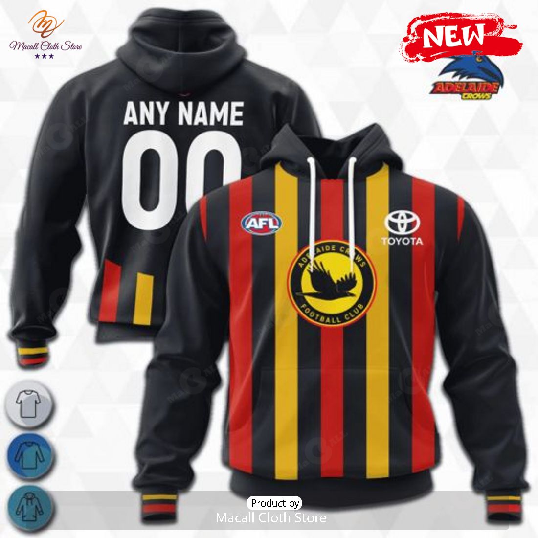 HOT Personalized AFL Adelaide Crows Special Mix Design Hoodie Sweatshirt 3D HOT Personalized AFL Adelaide Crows Special Mix Design Hoodie Sweatshirt 3D
