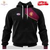 HOT Personalized AFL Brisbane Lions Special Monochrome Design Hoodie Sweatshirt 3D