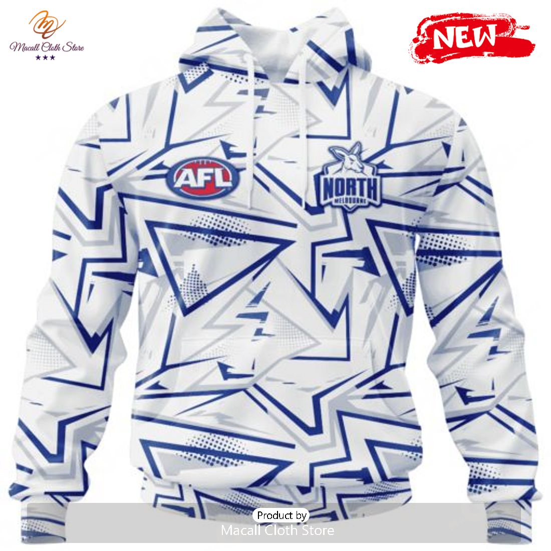 HOT Personalized AFL North Melbourne Football Club Special Abstract Design Hoodie Sweatshirt 3D HOT Personalized AFL North Melbourne Football Club Special Abstract Design Hoodie Sweatshirt 3D