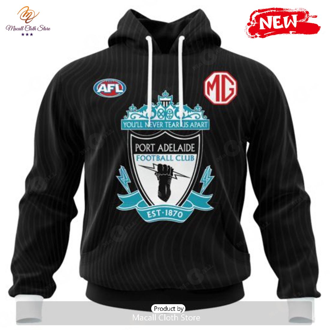 HOT Personalized AFL Port Adelaide Football Club Special Mix Design Hoodie Sweatshirt 3D HOT Personalized AFL Port Adelaide Football Club Special Mix Design Hoodie Sweatshirt 3D