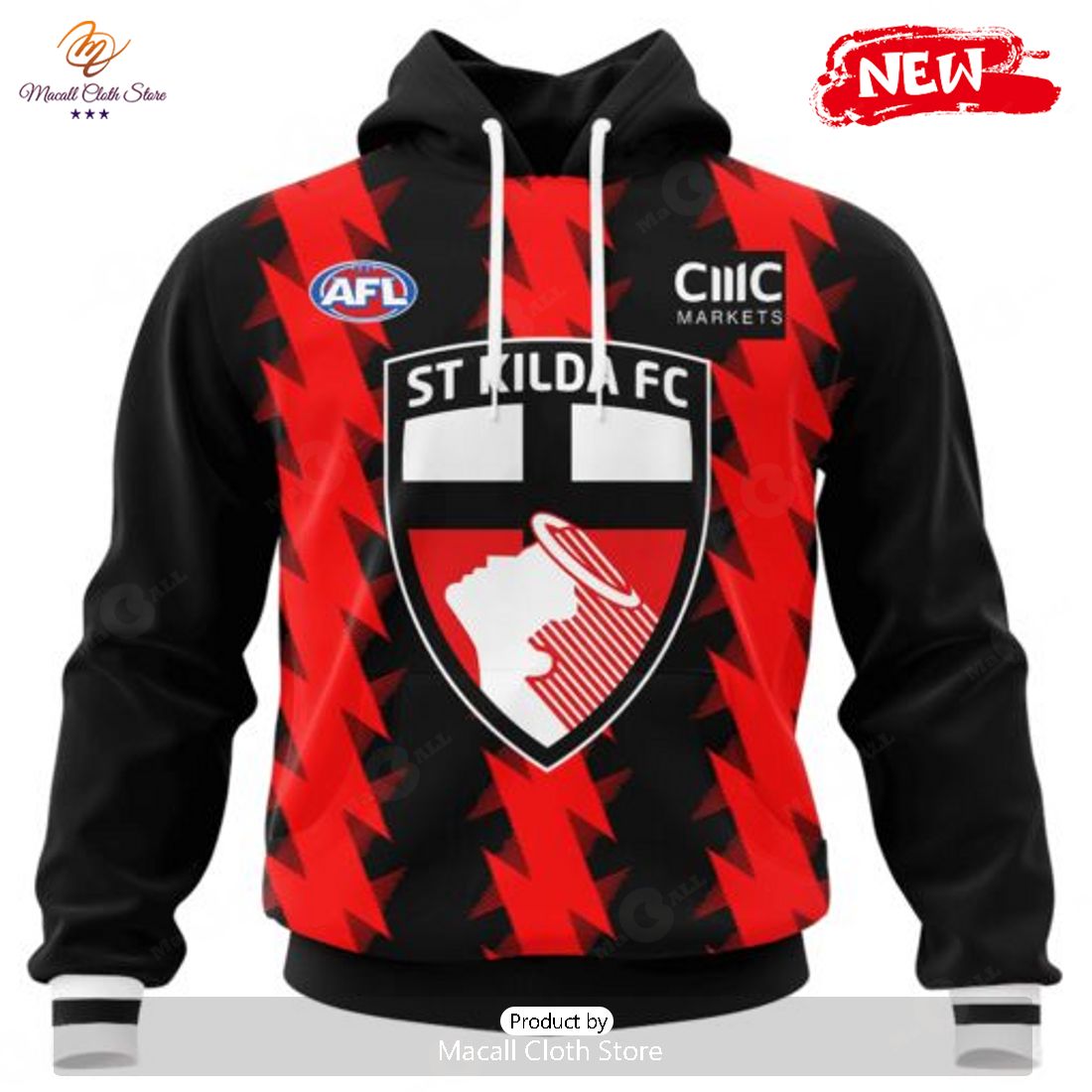 HOT Personalized AFL St Kilda Football Club Special Mix Design Hoodie Sweatshirt 3D HOT Personalized AFL St Kilda Football Club Special Mix Design Hoodie Sweatshirt 3D