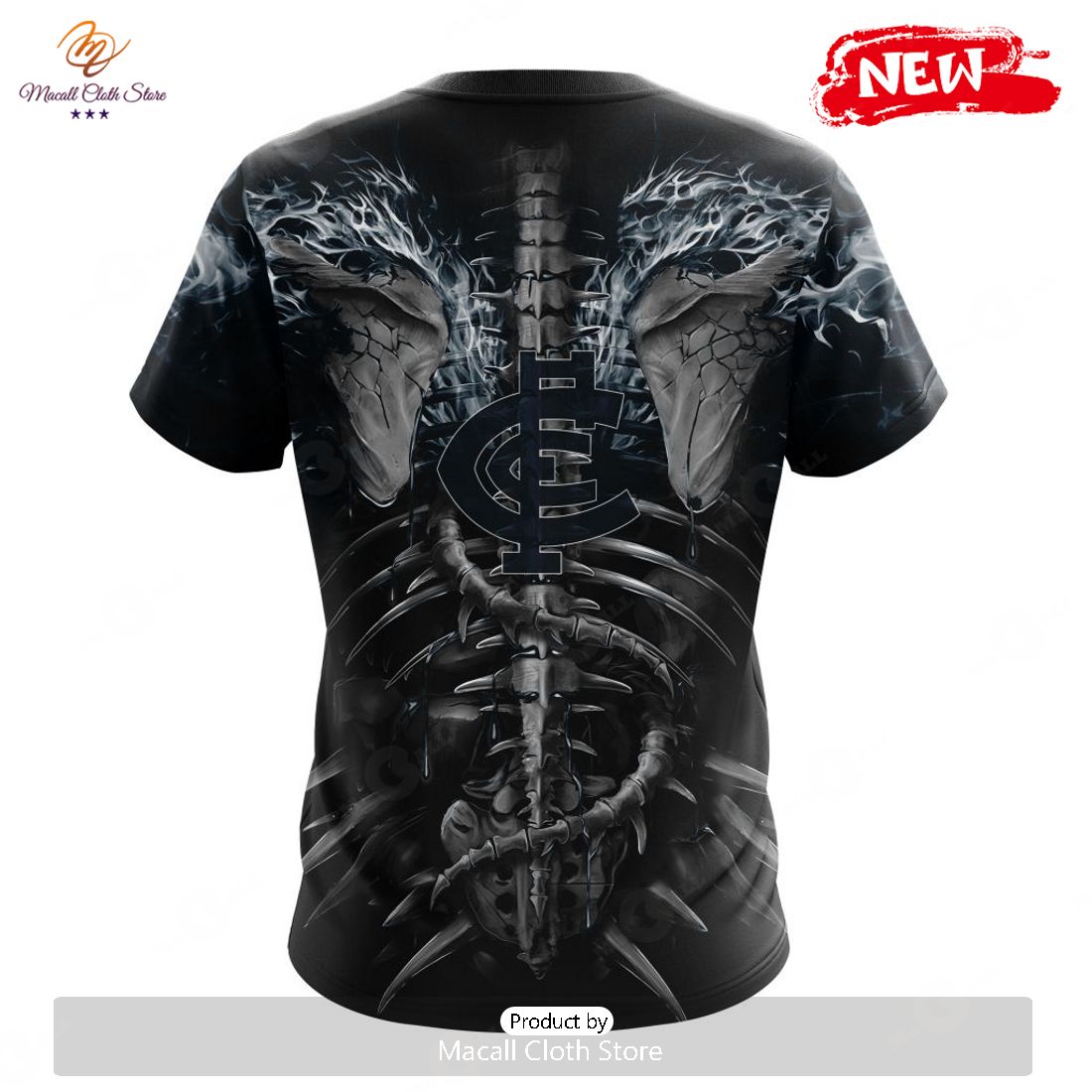 HOT AFL Carlton Football Club Special Skull Art Design Hoodie Sweatshirt 3D HOT AFL Carlton Football Club Special Skull Art Design Hoodie Sweatshirt 3D