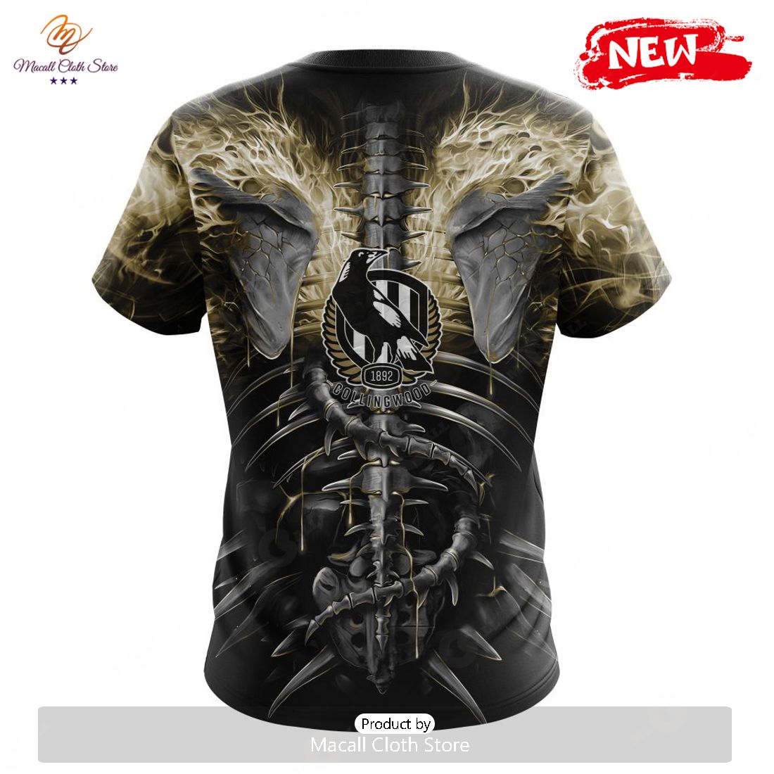 HOT AFL Collingwood Football Club Special Skull Art Design Hoodie Sweatshirt 3D HOT AFL Collingwood Football Club Special Skull Art Design Hoodie Sweatshirt 3D