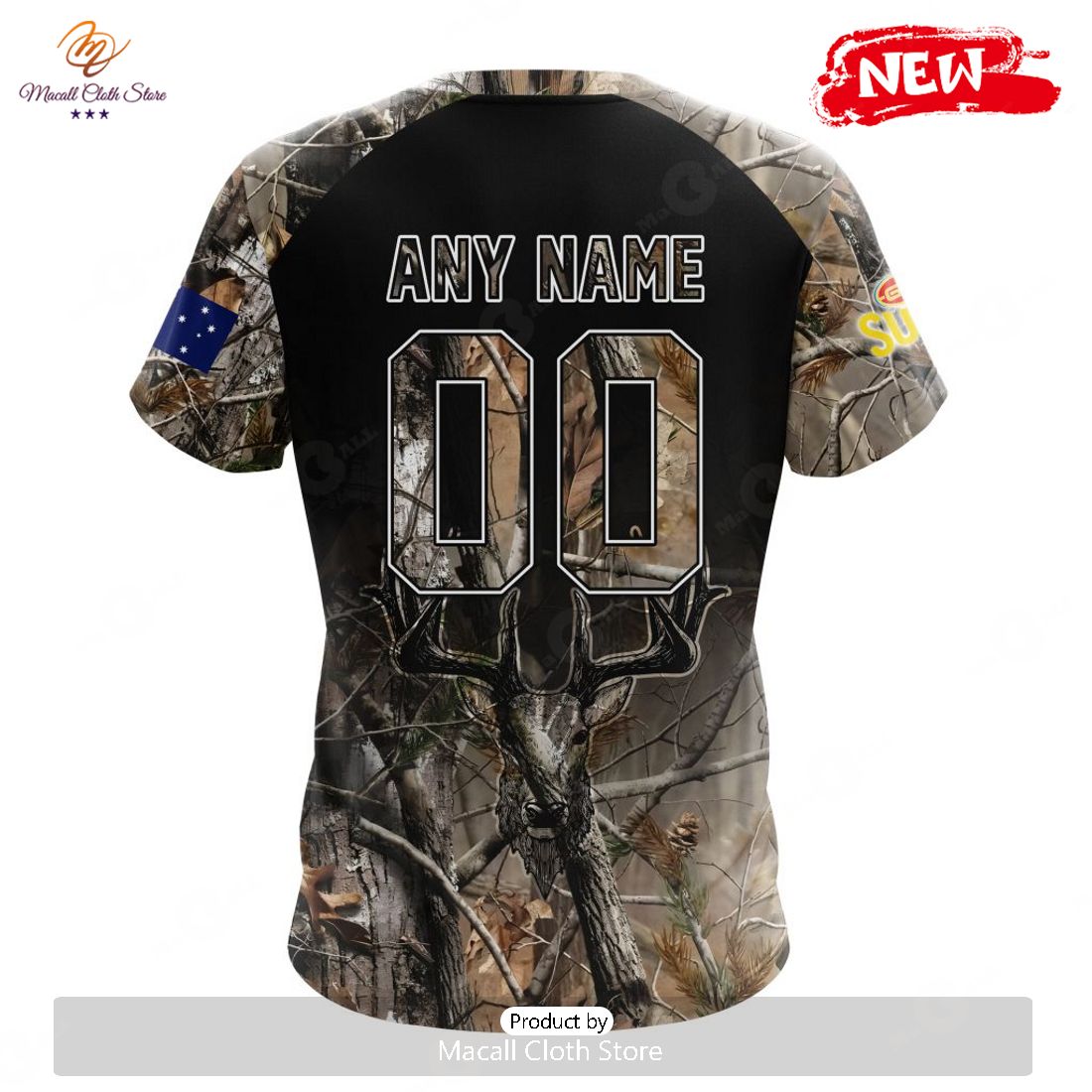 HOT Personalized AFL Gold Coast Suns Special Camo Realtree Hunting Hoodie Sweatshirt 3D HOT Personalized AFL Gold Coast Suns Special Camo Realtree Hunting Hoodie Sweatshirt 3D