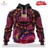 HOT Personalized AFL Gold Coast Suns Special Pasifika Design Hoodie Sweatshirt 3D