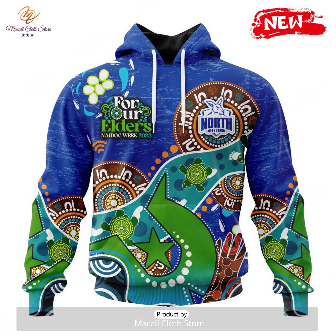 HOT Personalized AFL North Melbourne Football Club Special Design For NAIDOC Week For Our Elders Hoodie Sweatshirt 3D HOT Personalized AFL North Melbourne Football Club Special Design For NAIDOC Week For Our Elders Hoodie Sweatshirt 3D