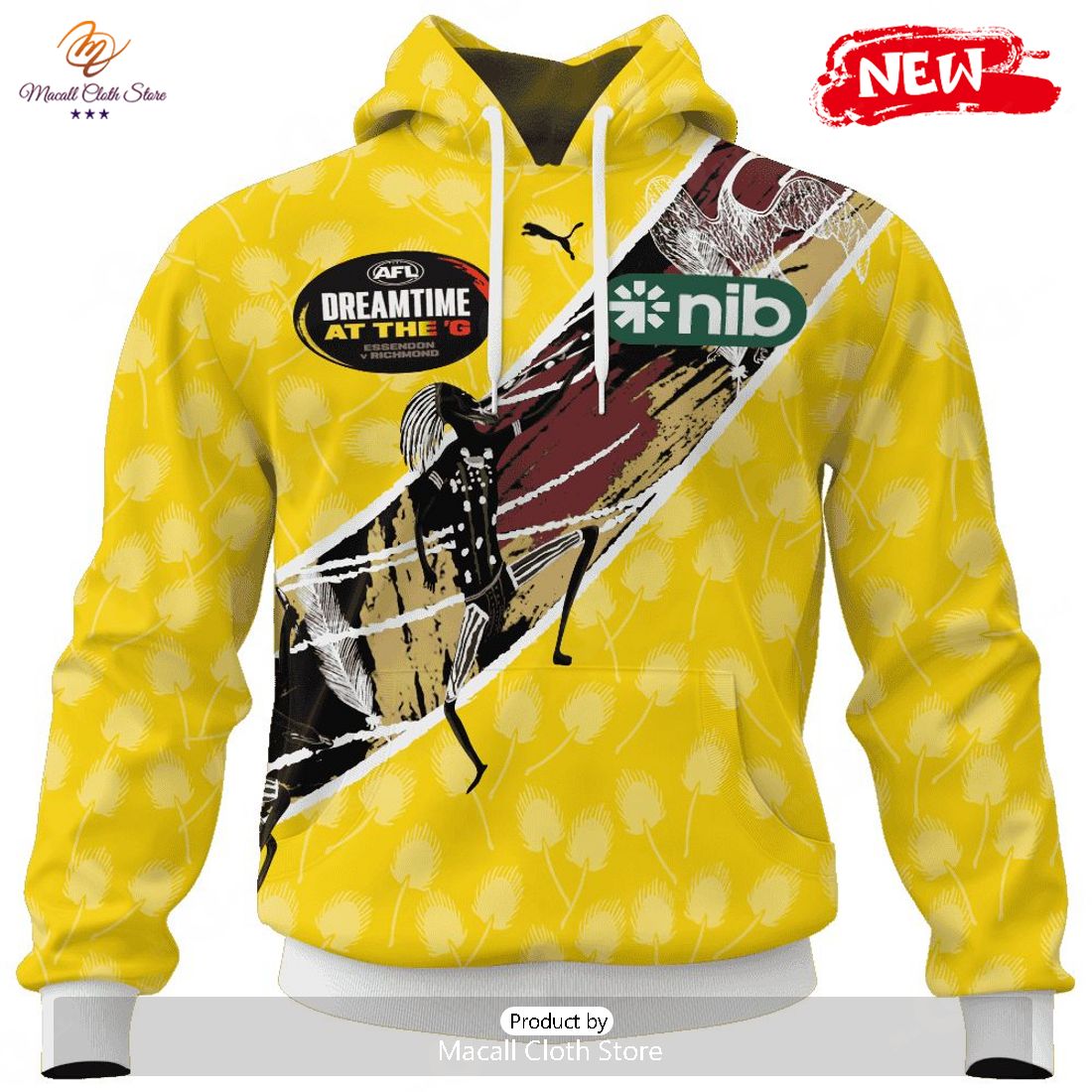HOT Personalized AFL Richmond Tigers Special Indigenous Design Hoodie Sweatshirt 3D HOT Personalized AFL Richmond Tigers Special Indigenous Design Hoodie Sweatshirt 3D