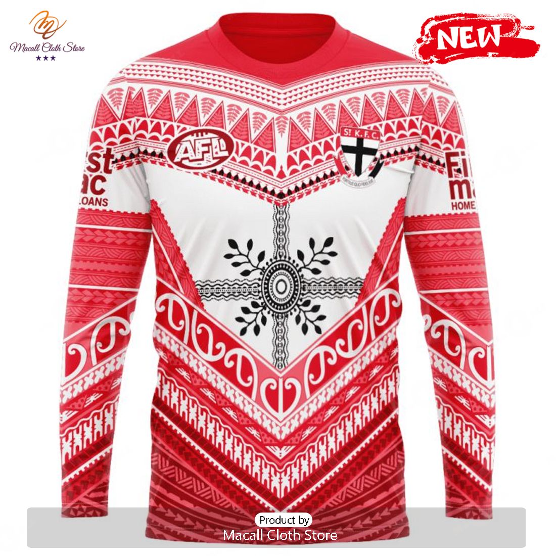 HOT Personalized AFL St Kilda Football Club Special Pasifika Design Hoodie Sweatshirt 3D HOT Personalized AFL St Kilda Football Club Special Pasifika Design Hoodie Sweatshirt 3D