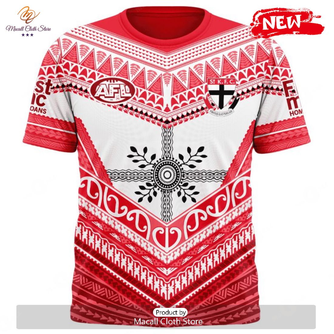 HOT Personalized AFL St Kilda Football Club Special Pasifika Design Hoodie Sweatshirt 3D HOT Personalized AFL St Kilda Football Club Special Pasifika Design Hoodie Sweatshirt 3D