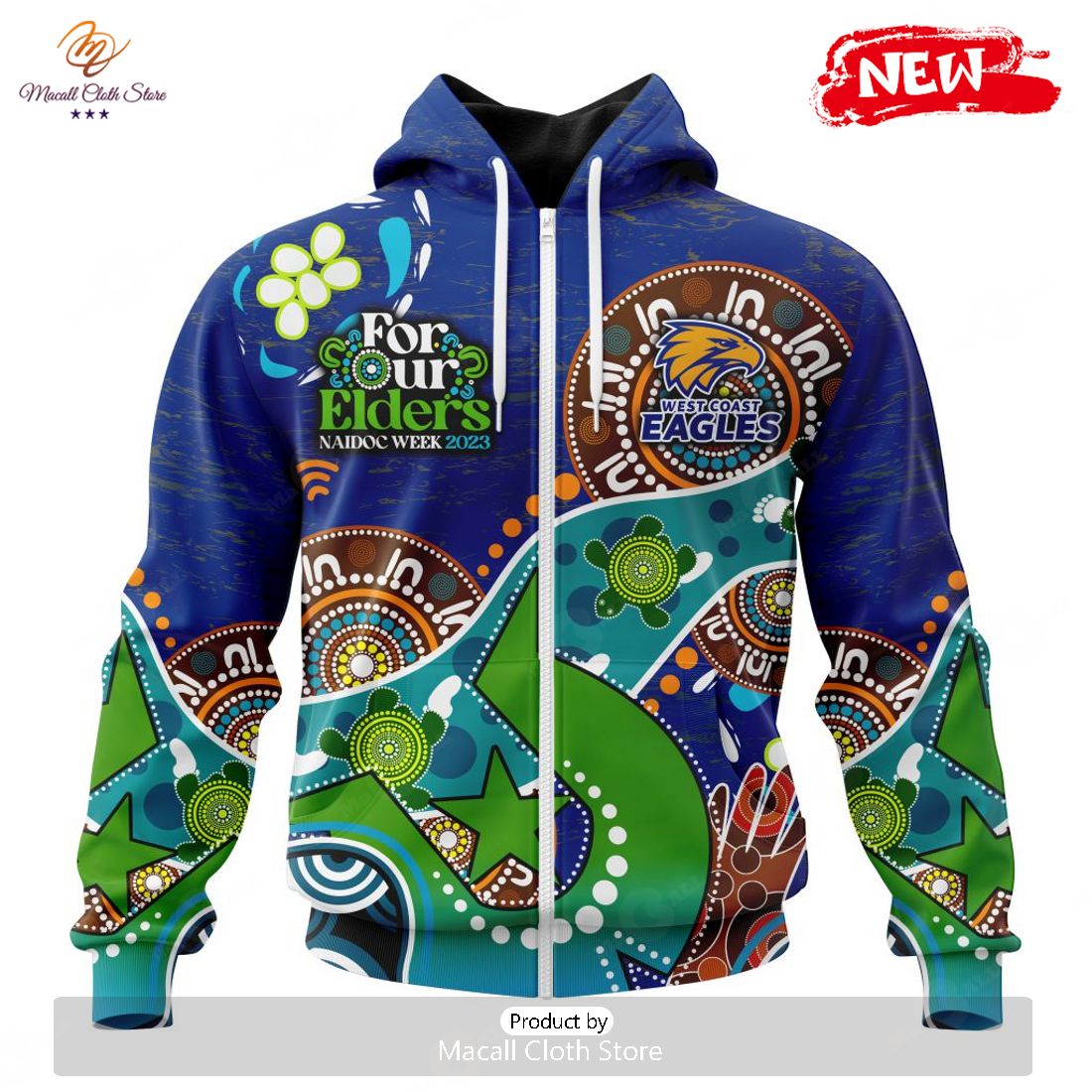 HOT Personalized AFL West Coast Eagles Special Design For NAIDOC Week For Our Elders Hoodie Sweatshirt 3D
