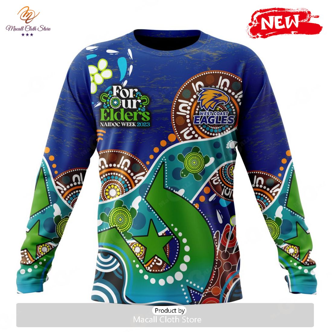 HOT Personalized AFL West Coast Eagles Special Design For NAIDOC Week For Our Elders Hoodie Sweatshirt 3D HOT Personalized AFL West Coast Eagles Special Design For NAIDOC Week For Our Elders Hoodie Sweatshirt 3D