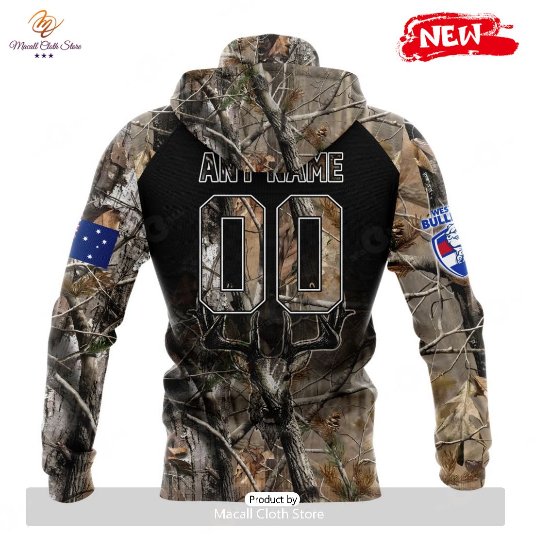 HOT Personalized AFL Western Bulldogs Special Camo Realtree Hunting Hoodie Sweatshirt 3D HOT Personalized AFL Western Bulldogs Special Camo Realtree Hunting Hoodie Sweatshirt 3D