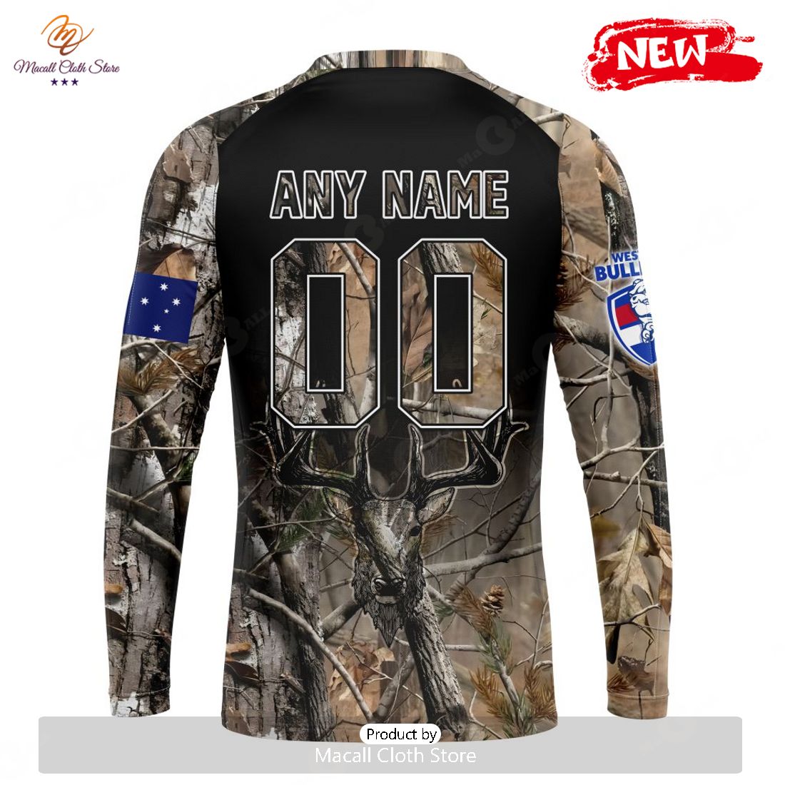 HOT Personalized AFL Western Bulldogs Special Camo Realtree Hunting Hoodie Sweatshirt 3D HOT Personalized AFL Western Bulldogs Special Camo Realtree Hunting Hoodie Sweatshirt 3D