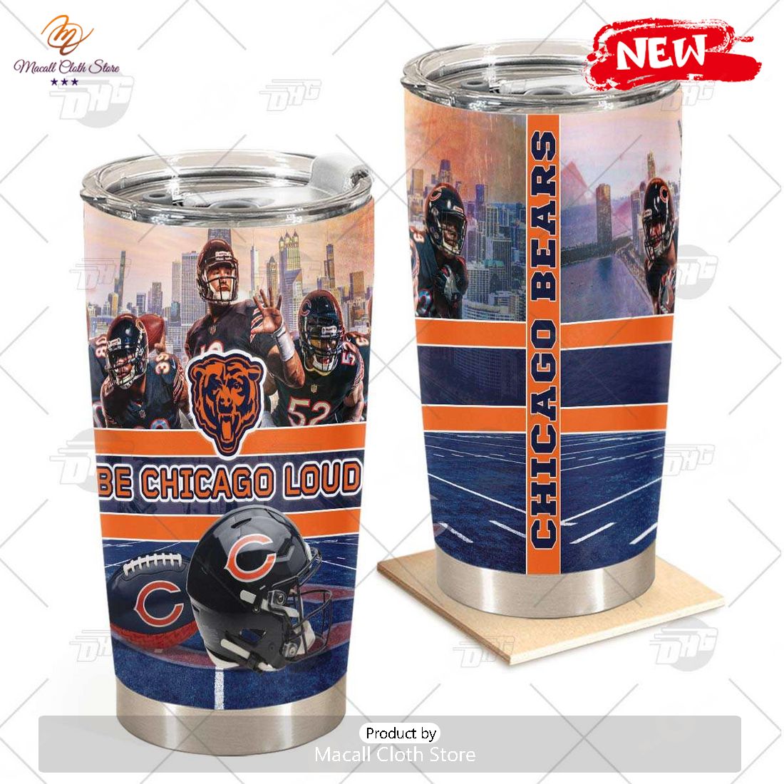 HOT NFL Chicago Bears For Fans Stainless Steel Tumbler HOT NFL Chicago Bears For Fans Stainless Steel Tumbler