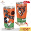 HOT Personalize NFL Carolina Panthers Snoopy Stainless Steel Tumbler