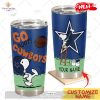 HOT Personalize NFL Cleveland Browns Snoopy Stainless Steel Tumbler