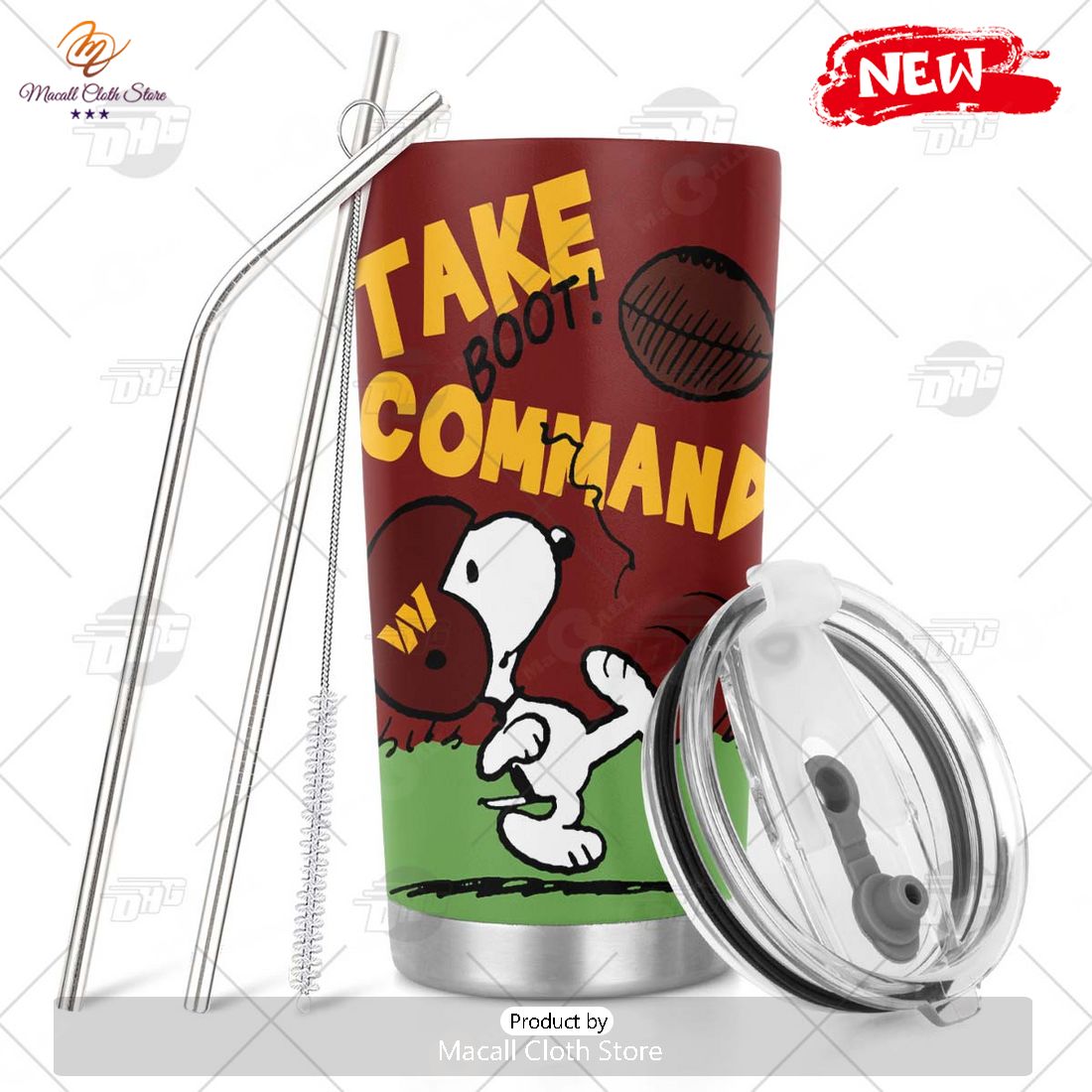 Washington Commanders Custom Tumbler Custom Adorable Snoopy