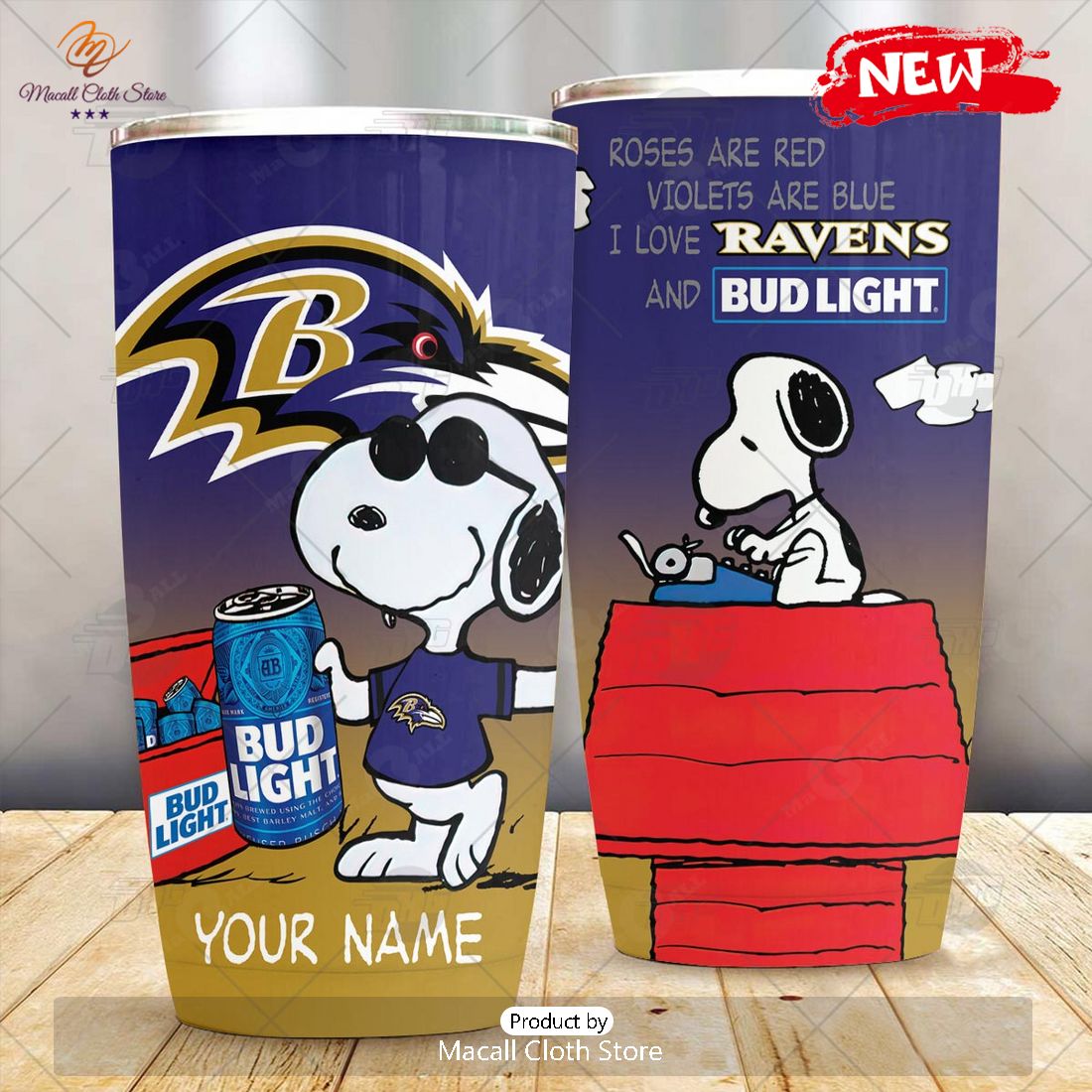 HOT Personalized NFL Baltimore Ravens Snoopy BUD LIGHT Beer Lover Stainless Steel Tumbler HOT Personalized NFL Baltimore Ravens Snoopy BUD LIGHT Beer Lover Stainless Steel Tumbler