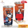 HOT Personalized NFL Carolina Panthers Snoopy BUD LIGHT Beer Lover Stainless Steel Tumbler
