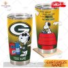 HOT Personalized NFL Detroit Lions Snoopy BUD LIGHT Beer Lover Stainless Steel Tumbler