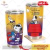 HOT Personalized NFL Miami Dolphins Snoopy BUD LIGHT Beer Lover Stainless Steel Tumbler