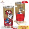 HOT Personalized NFL Pittsburgh Steelers Snoopy BUD LIGHT Beer Lover Stainless Steel Tumbler