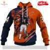 HOT Chicago Bears Army Camouflage American Flag Punisher Skull Limited Edition Hoodie Sweatshirt 3D