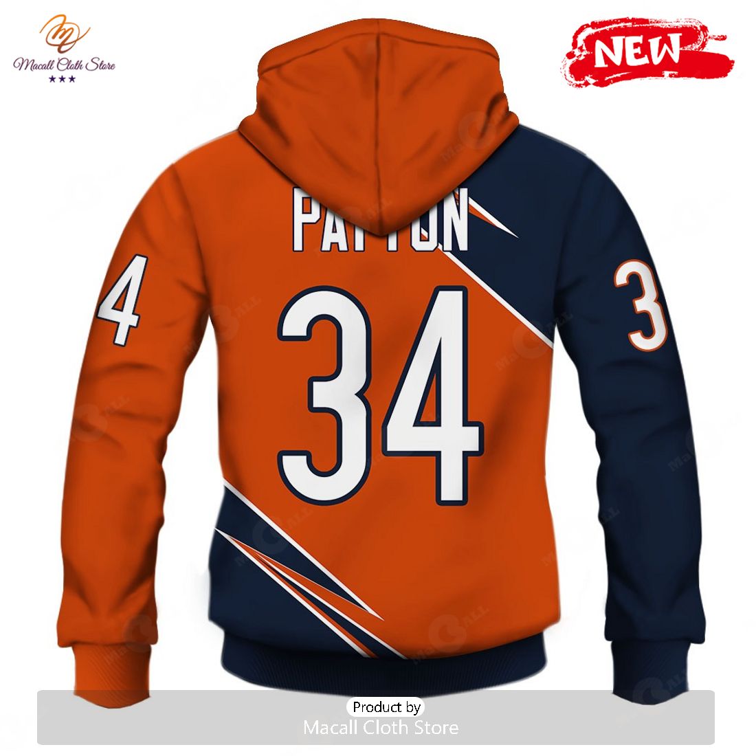 HOT Chicago Bears Walter Payton  34 Limited Edition Hoodie Sweatshirt 3D HOT Chicago Bears Walter Payton  34 Limited Edition Hoodie Sweatshirt 3D