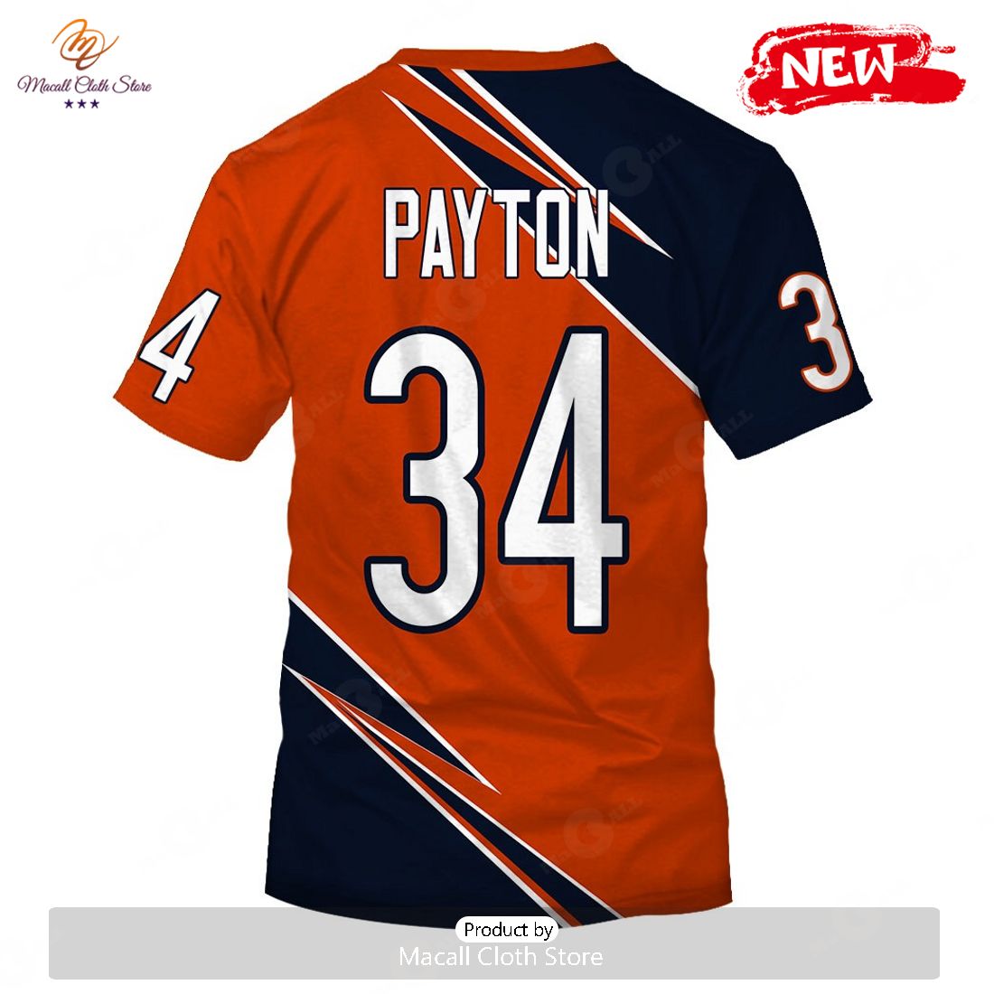 HOT Chicago Bears Walter Payton  34 Limited Edition Hoodie Sweatshirt 3D HOT Chicago Bears Walter Payton  34 Limited Edition Hoodie Sweatshirt 3D