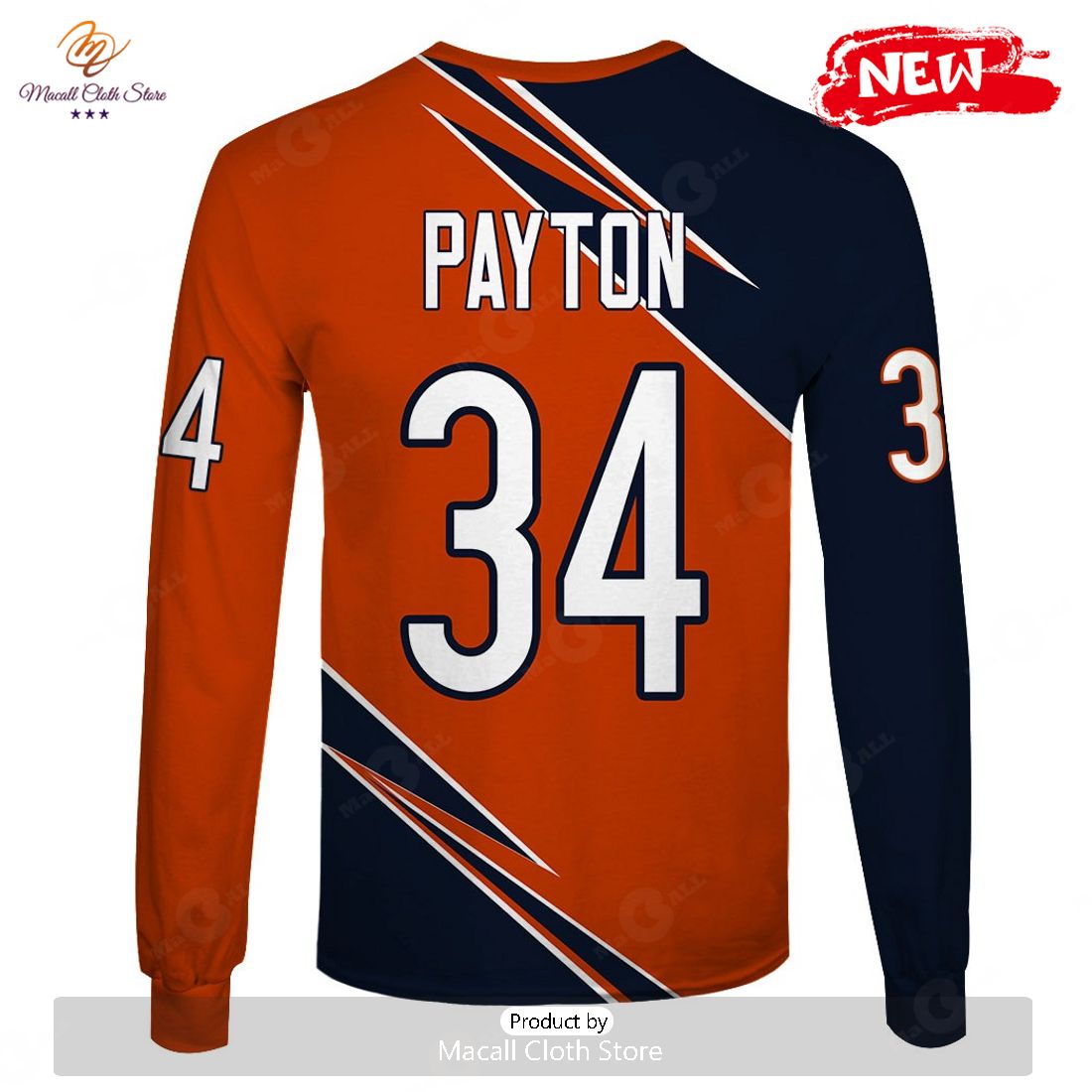 HOT Chicago Bears Walter Payton  34 Limited Edition Hoodie Sweatshirt 3D HOT Chicago Bears Walter Payton  34 Limited Edition Hoodie Sweatshirt 3D