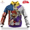 HOT OSC-T50 Mario NFL Steelers Limited Edition Hoodie Sweatshirt 3D