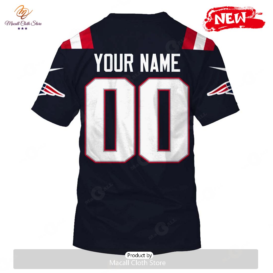 HOT Personalize NFL New England Patriots New Blue-On-Blue 2020 Home Jersey Hoodie Sweatshirt 3D HOT Personalize NFL New England Patriots New Blue-On-Blue 2020 Home Jersey Hoodie Sweatshirt 3D