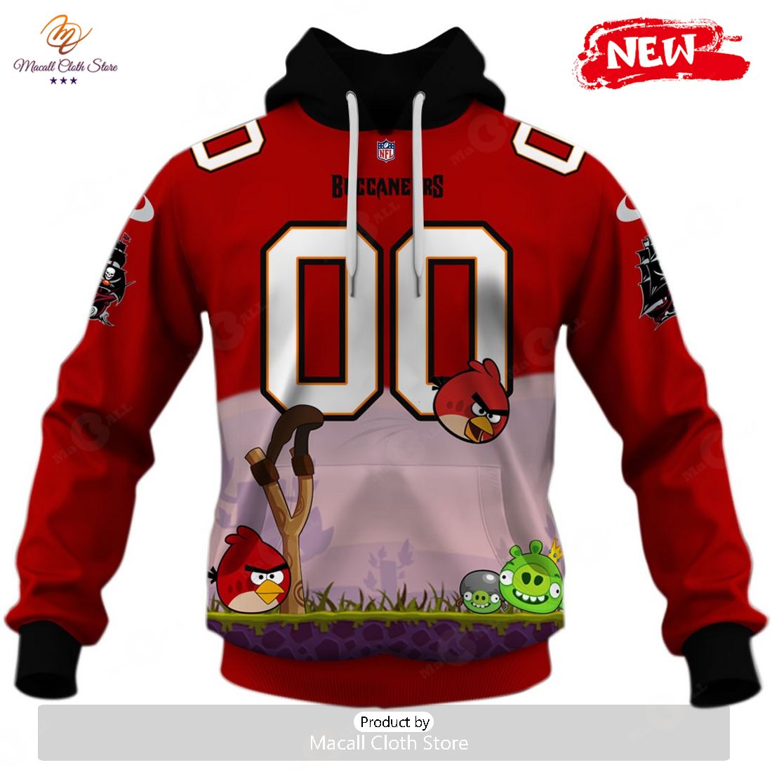 HOT Personalize Tampa Bay Buccaneers NFL x Angry Birds 2023 Hoodie Sweatshirt 3D HOT Personalize Tampa Bay Buccaneers NFL x Angry Birds 2023 Hoodie Sweatshirt 3D