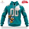 HOT Personalized 1973-75 Miami Dolphins Vintage Home Jersey Hoodie Sweatshirt 3D