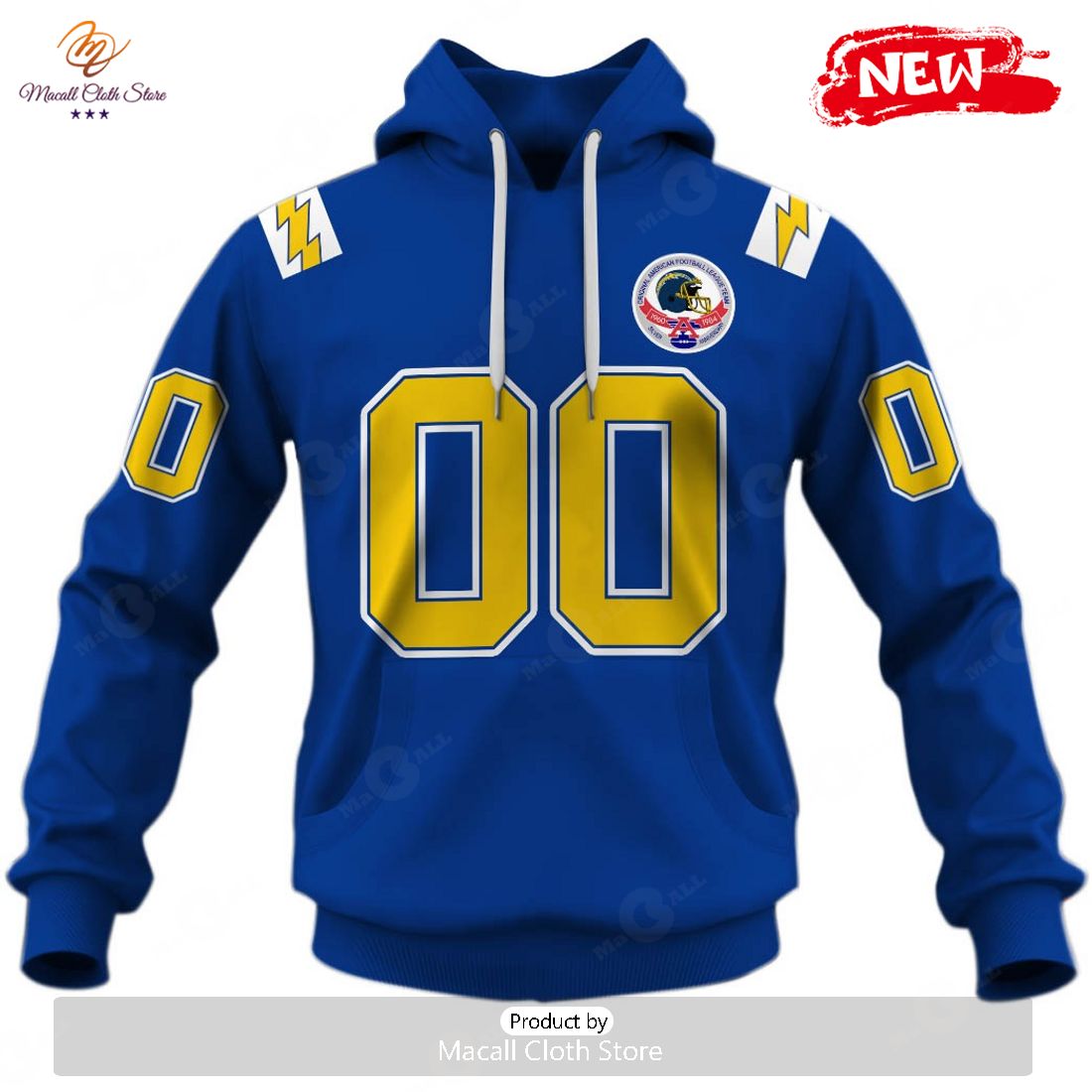 HOT Personalized 1984 San Diego Chargers Vintage NFL Throwback Away Jersey Hoodie Sweatshirt 3D